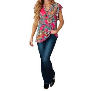 NEW SPLA still overthinking it paisley top in pink